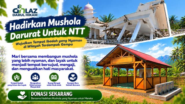 Hadirkan Mushola Darurat Untuk NTT