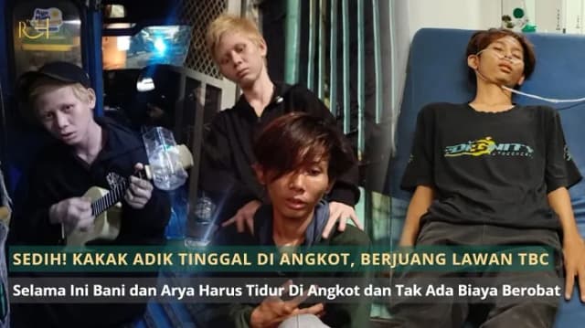 Kakak Adik Tinggal di Angkot Berjuang Lawan TBC