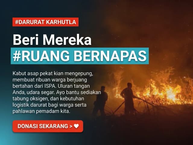 Peduli Warga Terdampak Karhutla Kalimantan